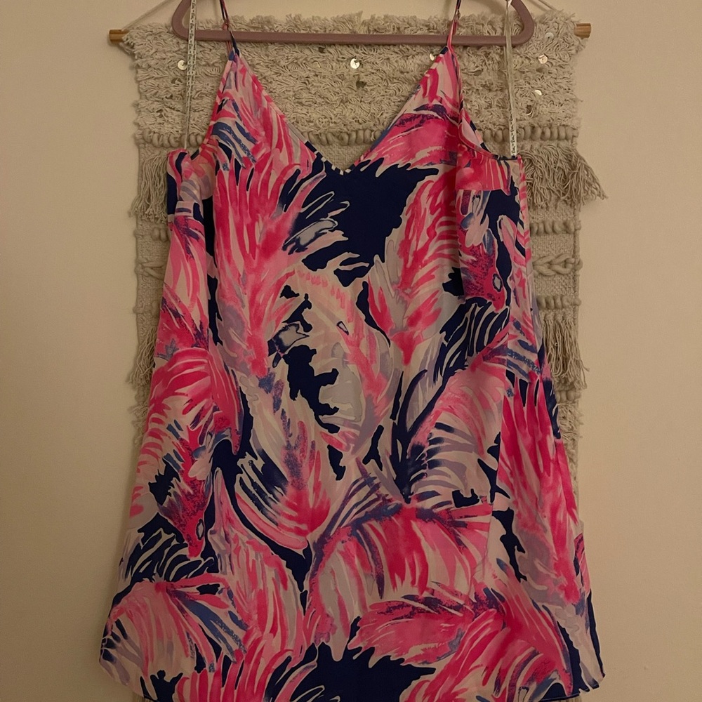 Lela silk dress in Indigo All Aglow!